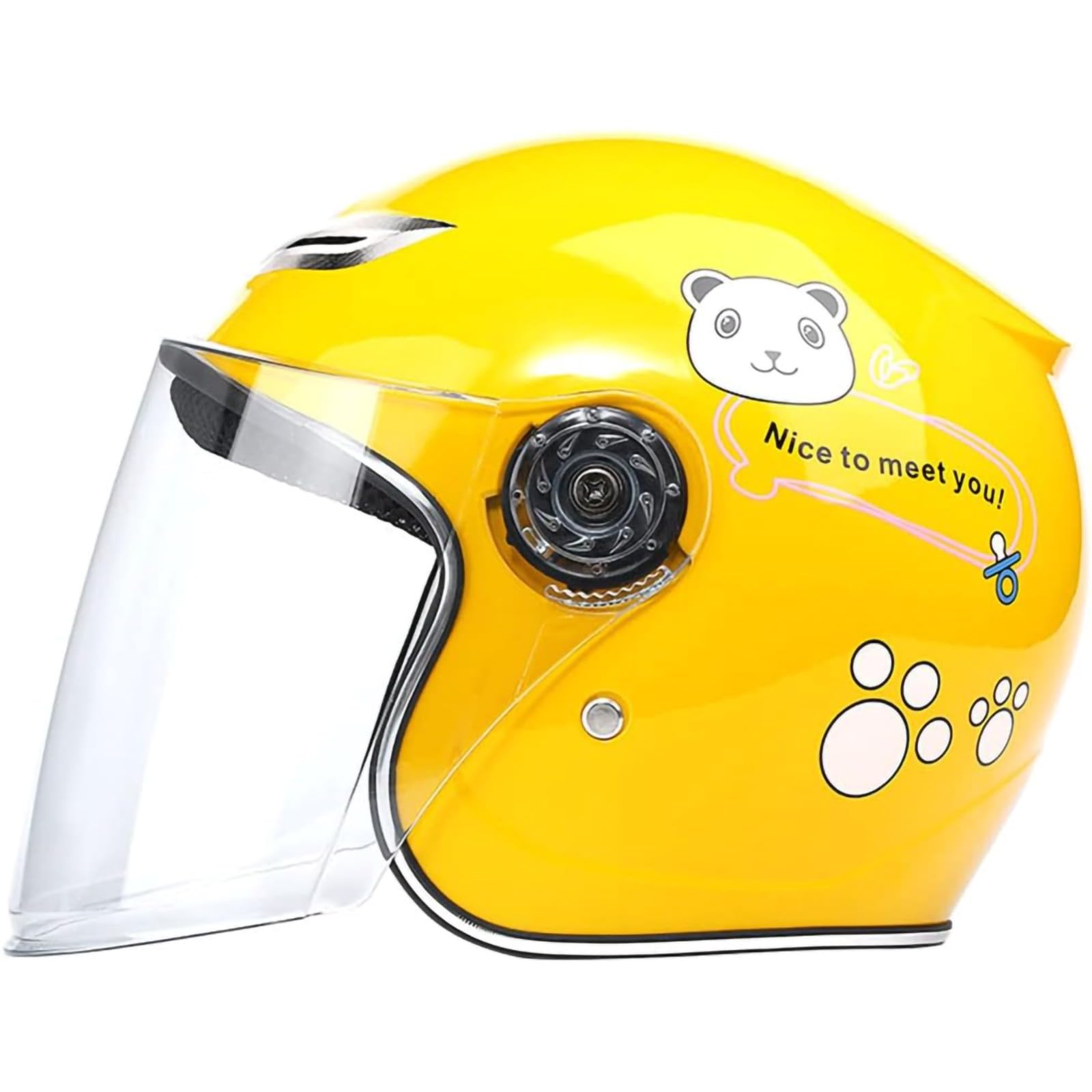 Amazon | キッズヘルメット DOT 承認 3/4 オープンフェイスオートバイ